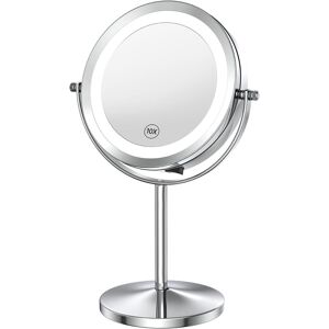 Benbilry Lighted Makeup Mirror With Magnification, Led Double Sided 1x/10x Magn Benbilry Lighted Makeup Mirror With Magnification, Led Double Sided 1x/10x Magn