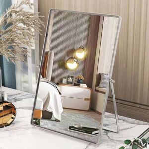 Gosider Vanity Desk Table Mirror Rectangular Makeup Mirror Single-Sided 90°swivel Coun Gosider Vanity Desk Table Mirror Rectangular Makeup Mirror Single-Sided 90°swivel Coun