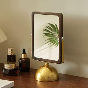 Hosoncovy Wooden Desktop Mirror With Stand Retro Vanity Mirror Makeup Mirror Tabletop Mir Hosoncovy Wooden Desktop Mirror With Stand Retro Vanity Mirror Makeup Mirror Tabletop Mir