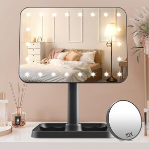 Fascinate Rechargeable Makeup Vanity Mirror With Lights, Light Up Vanity Mirror Fascinate Rechargeable Makeup Vanity Mirror With Lights, Light Up Vanity Mirror