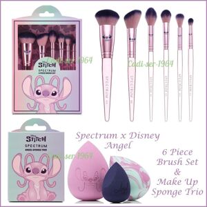 Spectrum X Disney Lilo And Stitch Angel 6 Piece Brush Set & Sponge Trio New Spectrum X Disney Lilo And Stitch Angel 6 Piece Brush Set & Sponge Trio New