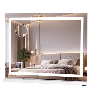 Kartols Hollywood Large Makeup Mirror Vanity Mirror Dimmable Led 3 Color Light 58*46cm Kartols Hollywood Large Makeup Mirror Vanity Mirror Dimmable Led 3 Color Light 58*46cm