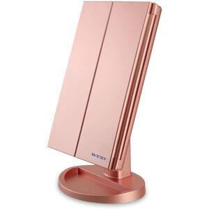 weily Weily Lighted Vanity Makeup Mirror 1x/2x/3x Magnification Trifold With 36 Led L weily Weily Lighted Vanity Makeup Mirror 1x/2x/3x Magnification Trifold With 36 Led L