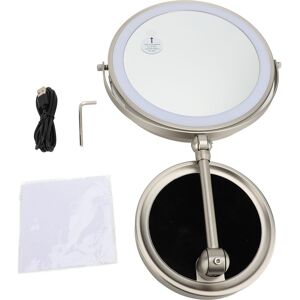9 Inch Folding Makeup Mirror Led Lighted 10x Magnification Nickel 9 Inch Folding Makeup Mirror Led Lighted 10x Magnification Nickel