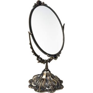 Feyarl Small Vintage Tabletop Mirror Oval Double Side Rotating Retro Dressing M Feyarl Small Vintage Tabletop Mirror Oval Double Side Rotating Retro Dressing M
