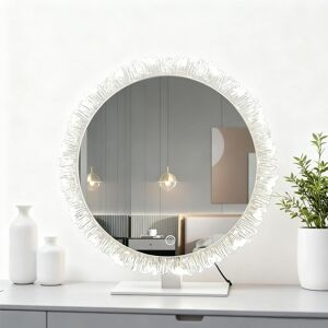 Numjeg Countertop Vanity Mirror Round Tabletop Makeup Mirror desktop Dormitory Home Numjeg Countertop Vanity Mirror Round Tabletop Makeup Mirror desktop Dormitory Home