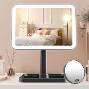 Fascinate Rechargeable Makeup Vanity Mirror With Lights, Light Up Vanity Mirror Fascinate Rechargeable Makeup Vanity Mirror With Lights, Light Up Vanity Mirror