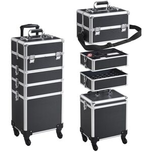 Uksurplus365 Rolling Train Case Makeup Storage Case Vanity Cosmetology Case Cosmetics 5 In 1 Uksurplus365 Rolling Train Case Makeup Storage Case Vanity Cosmetology Case Cosmetics 5 In 1