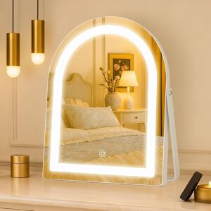 acolar Vanity Mirror With Lights,30x25cm Lighted Makeup Mirror For Desk,Gifts For Mom acolar Vanity Mirror With Lights,30x25cm Lighted Makeup Mirror For Desk,Gifts For Mom