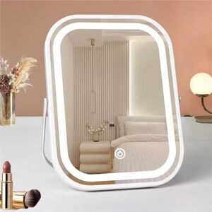Velvet Visage Portable Makeup Vanity Mirror With Rechargeable 1200mah Battery, 8\"*6\" Tabletop Velvet Visage Portable Makeup Vanity Mirror With Rechargeable 1200mah Battery, 8\"*6\" Tabletop