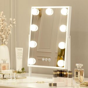 Fenchilin Vanity Mirror With Lights Makeup Mirror With Lights 9 Led Bulbs Light Fenchilin Vanity Mirror With Lights Makeup Mirror With Lights 9 Led Bulbs Light