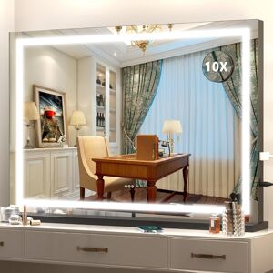 Hasipu Vanity Mirror With Lights, 80 X 55cm Led Makeup Mirror, Lighted Make Up Hasipu Vanity Mirror With Lights, 80 X 55cm Led Makeup Mirror, Lighted Make Up