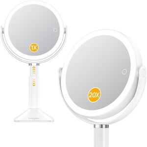 Gospire Lighted Makeup Mirror With Lights And Magnification 20x, Adjustable Hei Gospire Lighted Makeup Mirror With Lights And Magnification 20x, Adjustable Hei