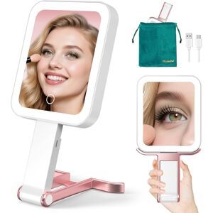 Mocado Makeup Mirror With Light, Double Sided 1x/10x Magnifying Makeup Mirror R Mocado Makeup Mirror With Light, Double Sided 1x/10x Magnifying Makeup Mirror R