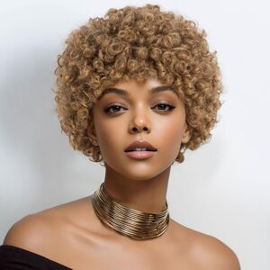 Style Icon Short Afro Curly Hair Wig For Black Women Human Hair Pixie Cut Afro Style Icon Short Afro Curly Hair Wig For Black Women Human Hair Pixie Cut Afro