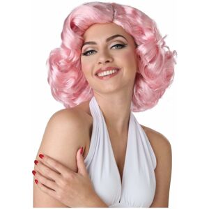 California Costume Collections Hollywood Glamour 50s Comic Pop Art Pink Short Curly Adult Womens Costume Wig California Costume Collections Hollywood Glamour 50s Comic Pop Art Pink Short Curly Adult Womens Costume Wig