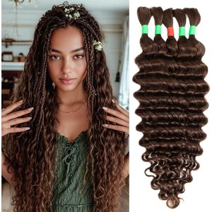 Aiokrtse Boho Human Hair Braiding Extensions: Deep Wave Curly Bundles, No Weft, 18inch, Aiokrtse Boho Human Hair Braiding Extensions: Deep Wave Curly Bundles, No Weft, 18inch,