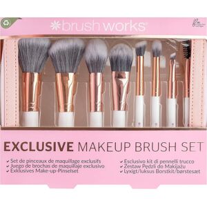 Brushworks Exclusive Makeup Brush Set, Pink, One Size Brushworks Exclusive Makeup Brush Set, Pink, One Size