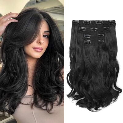 Hair Extensions, Manemarvel 4pcs Clip In 14\" Short Wavy Curly Hair Extensions I Hair Extensions, Manemarvel 4pcs Clip In 14\" Short Wavy Curly Hair Extensions I