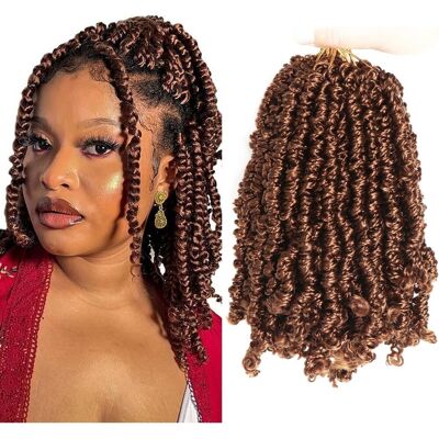 Seimainurs Yanky Pre-Twisted Passion Twist Crochet Hair - Fluffy Curly Braiding Extensions Seimainurs Yanky Pre-Twisted Passion Twist Crochet Hair - Fluffy Curly Braiding Extensions