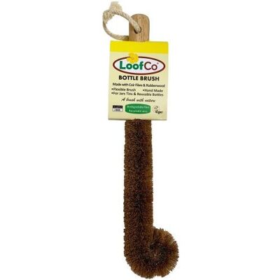 Loofco Bottle Brush With Rubberwood Handle-6 Pack Loofco Bottle Brush With Rubberwood Handle-6 Pack