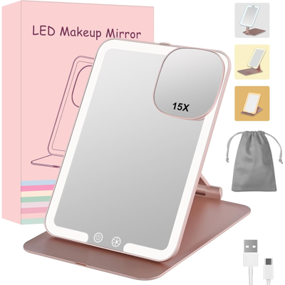 Does Not Apply Rechargeable 1500mah Travel Makeup Mirror With Lights,Portable 1x Vanity Mirror Does Not Apply Rechargeable 1500mah Travel Makeup Mirror With Lights,Portable 1x Vanity Mirror