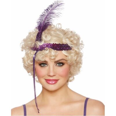 Dreamgirl Flapper Roaring 20s Short Curly Blonde Jazz Era Adult Womens Costume Wig Dreamgirl Flapper Roaring 20s Short Curly Blonde Jazz Era Adult Womens Costume Wig
