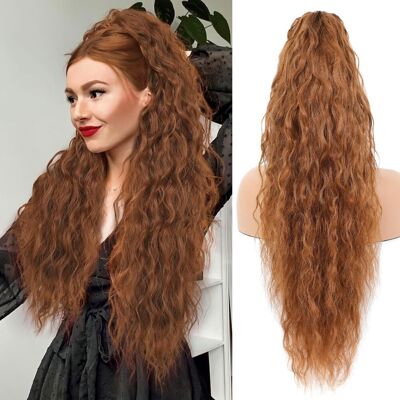 Elaogi Ponytail Extension, Claw Clip Ponytail Extensions For Women Multi Layered Curly Elaogi Ponytail Extension, Claw Clip Ponytail Extensions For Women Multi Layered Curly