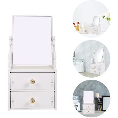 Bag Vanity Mirror Makeup Storage Box With Drawers Compartments Bag Vanity Mirror Makeup Storage Box With Drawers Compartments