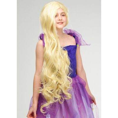 Struts Childrens Rapunzel Style Long Blonde Princess Wig Kids Size Tangled Fancy Dress Struts Childrens Rapunzel Style Long Blonde Princess Wig Kids Size Tangled Fancy Dress