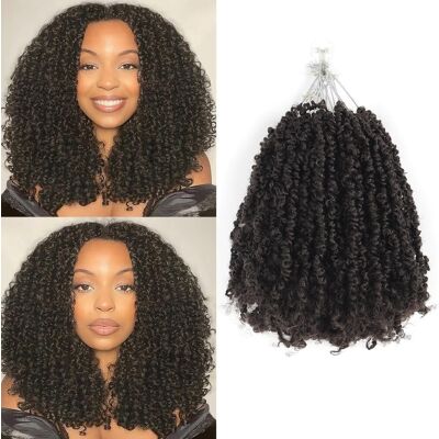 Alaleibaby 9 Packs Yanky Twist 12 Inch Crochet Hair Pre-Twisted Curly Braiding Hair Extens Alaleibaby 9 Packs Yanky Twist 12 Inch Crochet Hair Pre-Twisted Curly Braiding Hair Extens