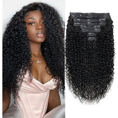 Datanala Kinky Curly Clip In Hair Extensions 8pcs/lot 120g With 18 Clips 14inch Datanala Kinky Curly Clip In Hair Extensions 8pcs/lot 120g With 18 Clips 14inch