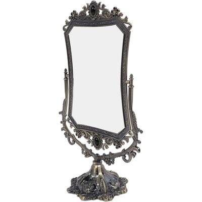 Vintage Double Side Makeup Mirror Clear 360 Degree Rotating Antique Tabletop Hen Vintage Double Side Makeup Mirror Clear 360 Degree Rotating Antique Tabletop Hen