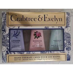 Crabtree & Evelyn Hand Therapy Gift Set 3 X 100g Rosewater Lavender Goatmilk Crabtree & Evelyn Hand Therapy Gift Set 3 X 100g Rosewater Lavender Goatmilk