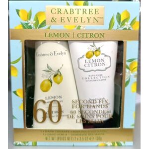 Crabtree & Evelyn Lemon Citron Hand Therapy & Hand Scrub Gift Set 2x 100ml Bnib Crabtree & Evelyn Lemon Citron Hand Therapy & Hand Scrub Gift Set 2x 100ml Bnib