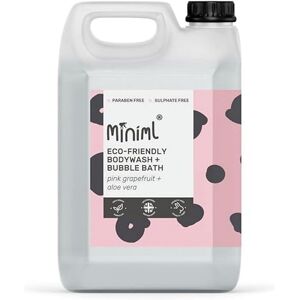 Miniml All Natural Body Wash And Bubble Bath - 5l Refill Moisturising Pink Grap Miniml All Natural Body Wash And Bubble Bath - 5l Refill Moisturising Pink Grap