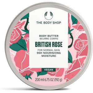 The Body Shop British Rose Body Butter (1x 200ml), Body Moisturiser With Shea Butter, Body Cre The Body Shop British Rose Body Butter (1x 200ml), Body Moisturiser With Shea Butter, Body Cre