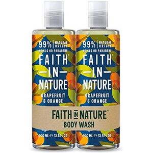 Faith In Nature Natural Grapefruit And Orange Body Wash Pack Invigorating Vegan Faith In Nature Natural Grapefruit And Orange Body Wash Pack Invigorating Vegan