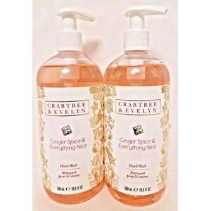 Crabtree & Evelyn Ginger Spice & Everything Nice Hand Wash 500ml X 2 Crabtree & Evelyn Ginger Spice & Everything Nice Hand Wash 500ml X 2