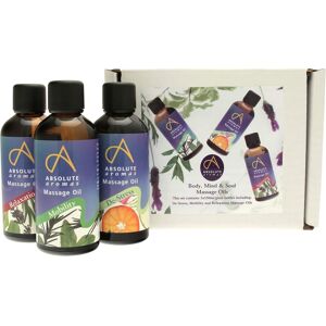 Absolute Aromas Body, Mind & Soul Bath & Massage Oils 3 X 100ml In Glass Bottle Absolute Aromas Body, Mind & Soul Bath & Massage Oils 3 X 100ml In Glass Bottle