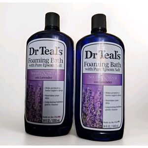 Dr. Teal'S Dr Teals Soothe & Sleep With Lavender Foaming Bath 1l Pack Of 2 Dr. Teal'S Dr Teals Soothe & Sleep With Lavender Foaming Bath 1l Pack Of 2