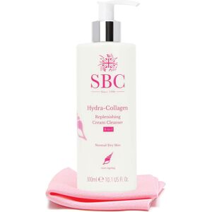 Sbc Skincare Hydra-Collagen Replenishing Cream Cleanser With Skin Shammy 300ml, Sbc Skincare Hydra-Collagen Replenishing Cream Cleanser With Skin Shammy 300ml,
