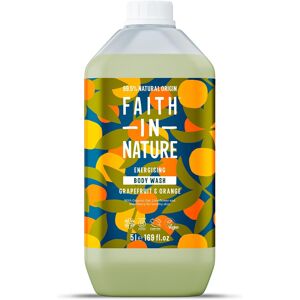 Faith In Nature Natural Grapefruit & Orange Body Wash Energising Shower Gel 5l Faith In Nature Natural Grapefruit & Orange Body Wash Energising Shower Gel 5l