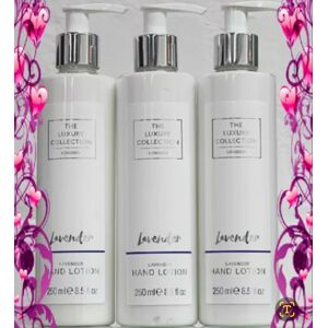 3 X The Luxury Collection London Lavender Hand Lotion 250ml 3 X The Luxury Collection London Lavender Hand Lotion 250ml