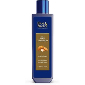 Blue Nectar Niraa Saffron & Almond Body Oil Ayurvedic Stretch Mark & Belly Oi Blue Nectar Niraa Saffron & Almond Body Oil Ayurvedic Stretch Mark & Belly Oi