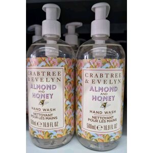 Crabtree & Evelyn Almond & Honey Hand Wash 500ml Pack Of 2 Gentle & Nourishing Crabtree & Evelyn Almond & Honey Hand Wash 500ml Pack Of 2 Gentle & Nourishing