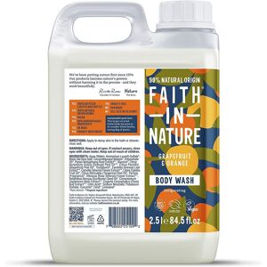 Faith In Nature Grapefruit & Orange Body Wash, Invigorating, Vegan And Cruelty Faith In Nature Grapefruit & Orange Body Wash, Invigorating, Vegan And Cruelty