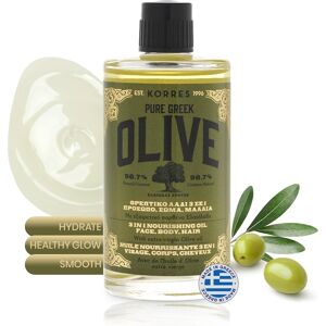 Korres Natural Pure Greek Olive 3 In 1 Nourishing Oil 100 Ml, Vegan Korres Natural Pure Greek Olive 3 In 1 Nourishing Oil 100 Ml, Vegan