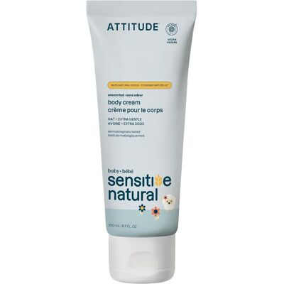Attitude Deep Moisturizing Body Cream For Baby With Sensitive Skin, Made In Can Attitude Deep Moisturizing Body Cream For Baby With Sensitive Skin, Made In Can