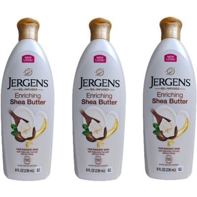 Jergens Enriching Shea Butter Body Lotion 236ml ( Pack Of 3 ) Jergens Enriching Shea Butter Body Lotion 236ml ( Pack Of 3 )